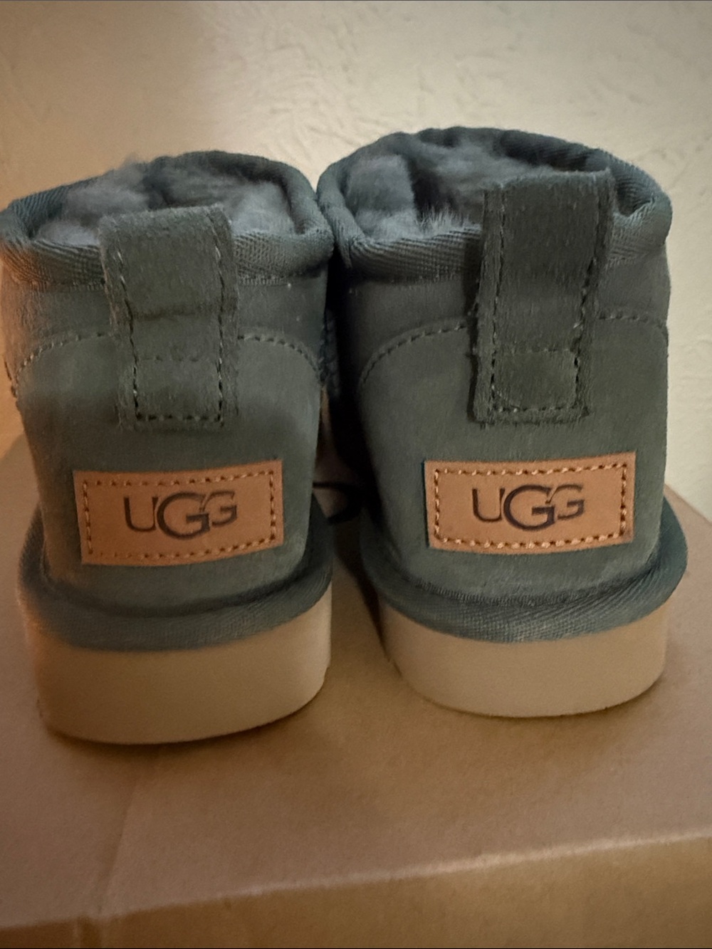 UGG Charcoal Suede Short Classic Ankle Booties - Picture 3 of 12